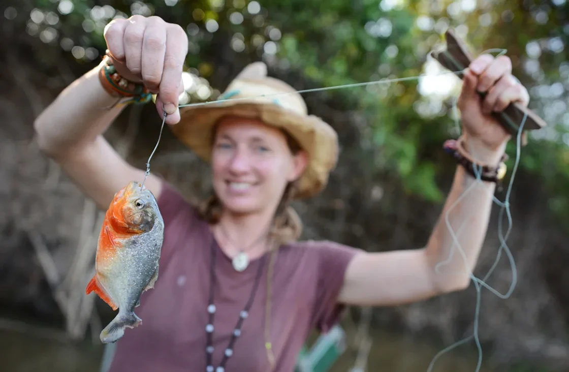 Piranha Fishing in Yacumama lake