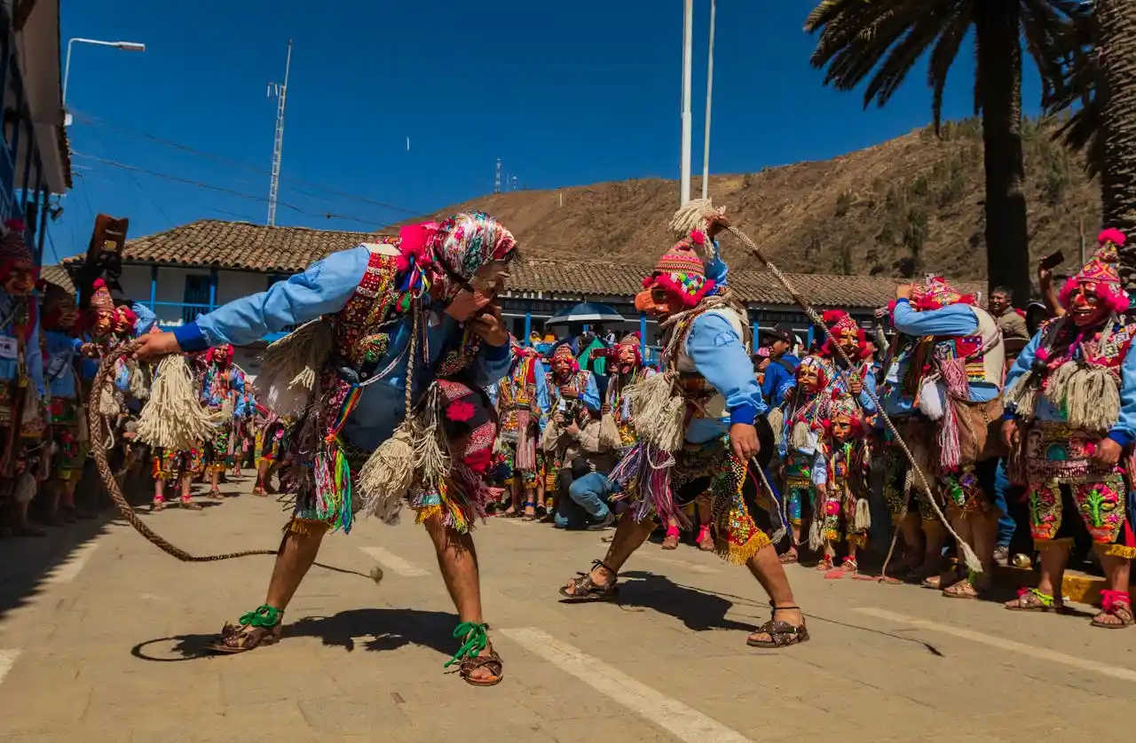 Traditions during carnivals in Peru