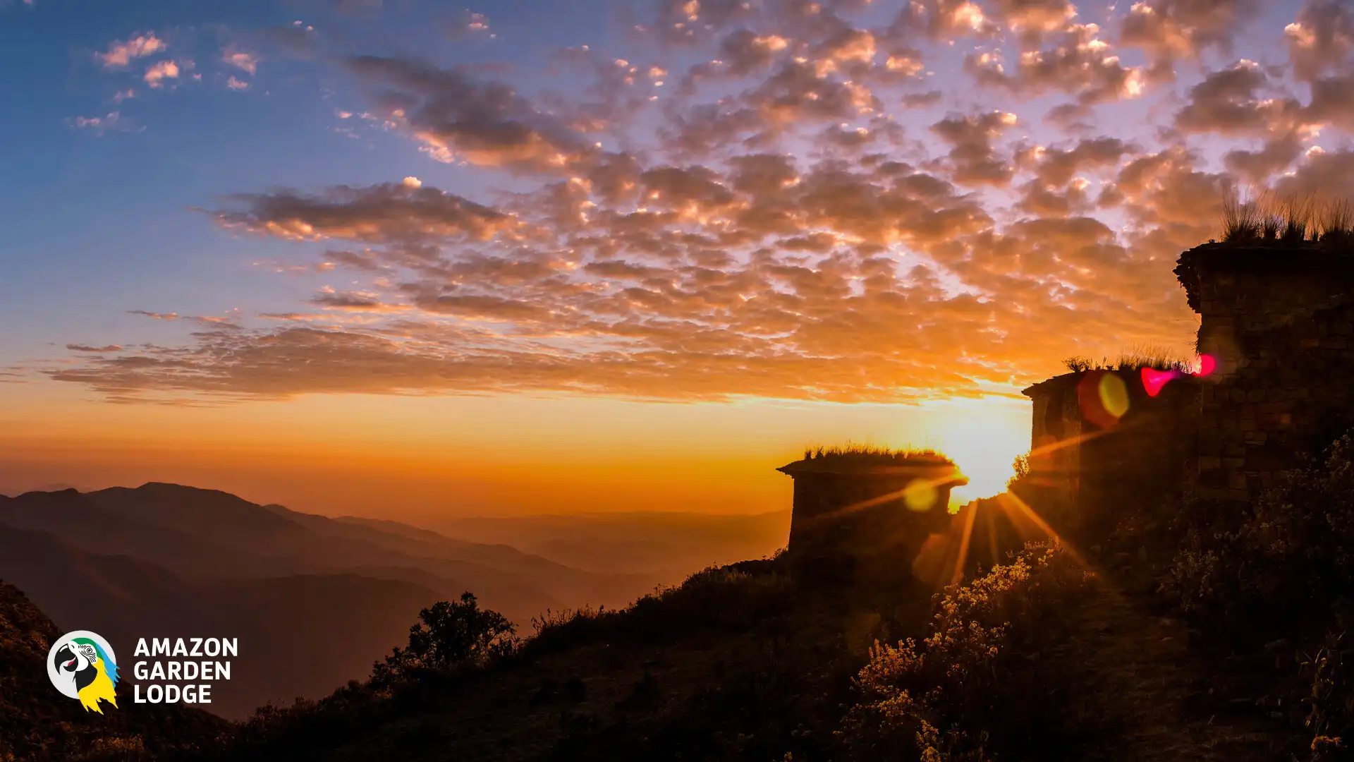sunset in peru