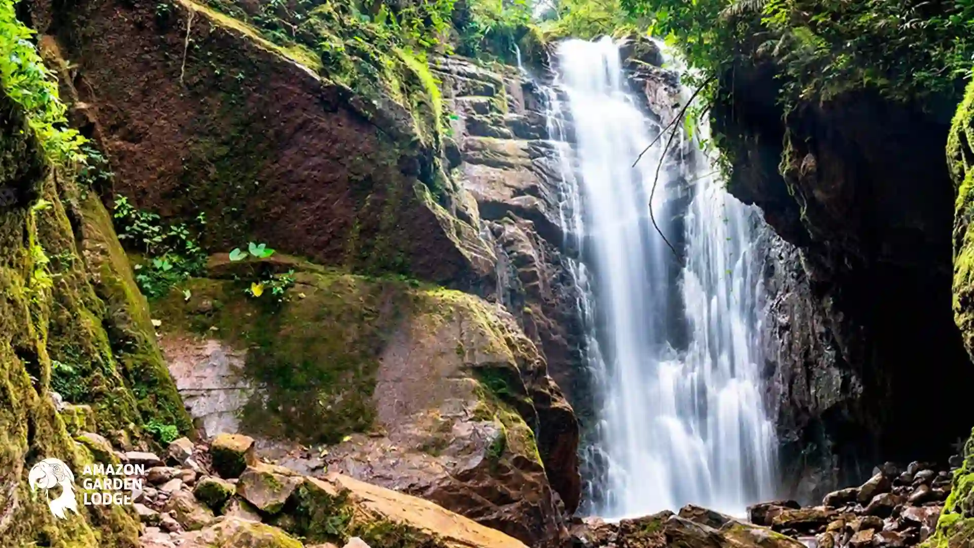 Famous waterfalls in Peru