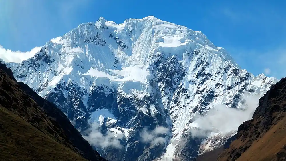 Glacier views in salkantay tours