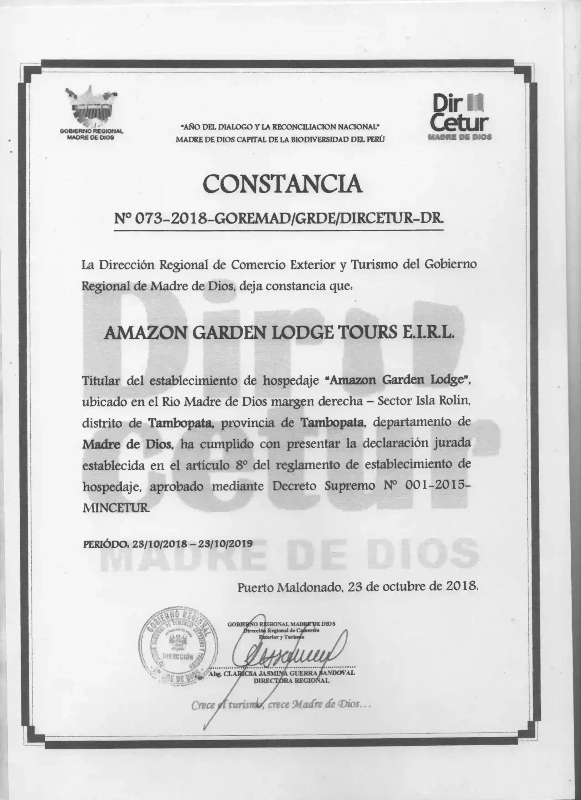 amazon garden lodge permits